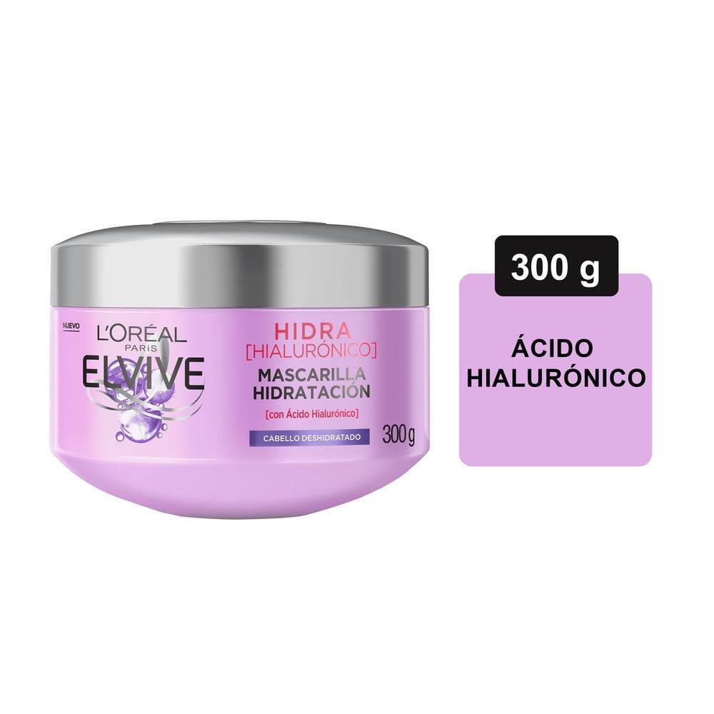 desinfectar Monótono Multitud Mascarilla para cabello L'Oréal Elvive hidra hialurónico cabello  deshidratado 300 g | Walmart
