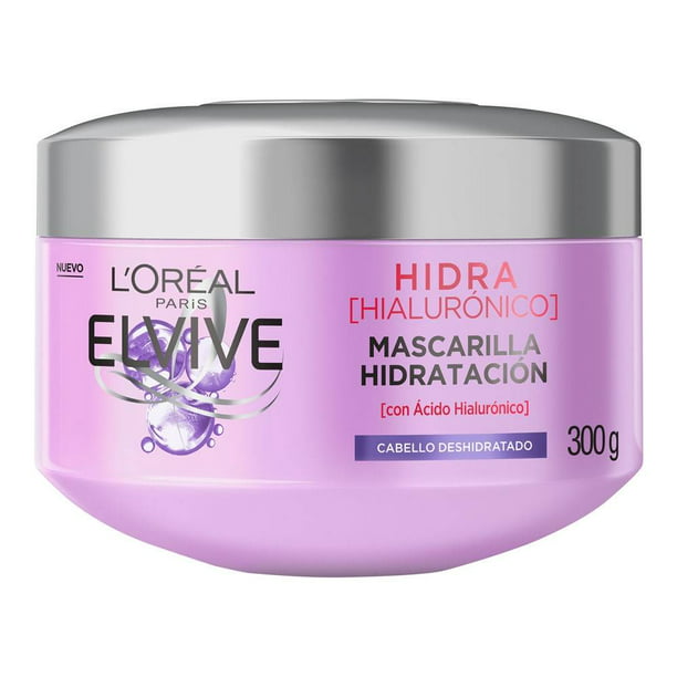 desinfectar Monótono Multitud Mascarilla para cabello L'Oréal Elvive hidra hialurónico cabello  deshidratado 300 g | Walmart