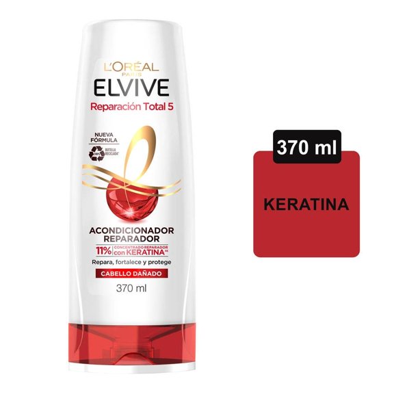 Acondicionador L'Oréal Elvive reparación total 5 cabello dañado 370 ml