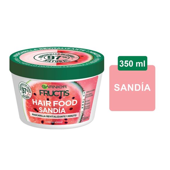 Mascarilla capilar Garnier Fructis hair food sandía cabello dañado 350 ml