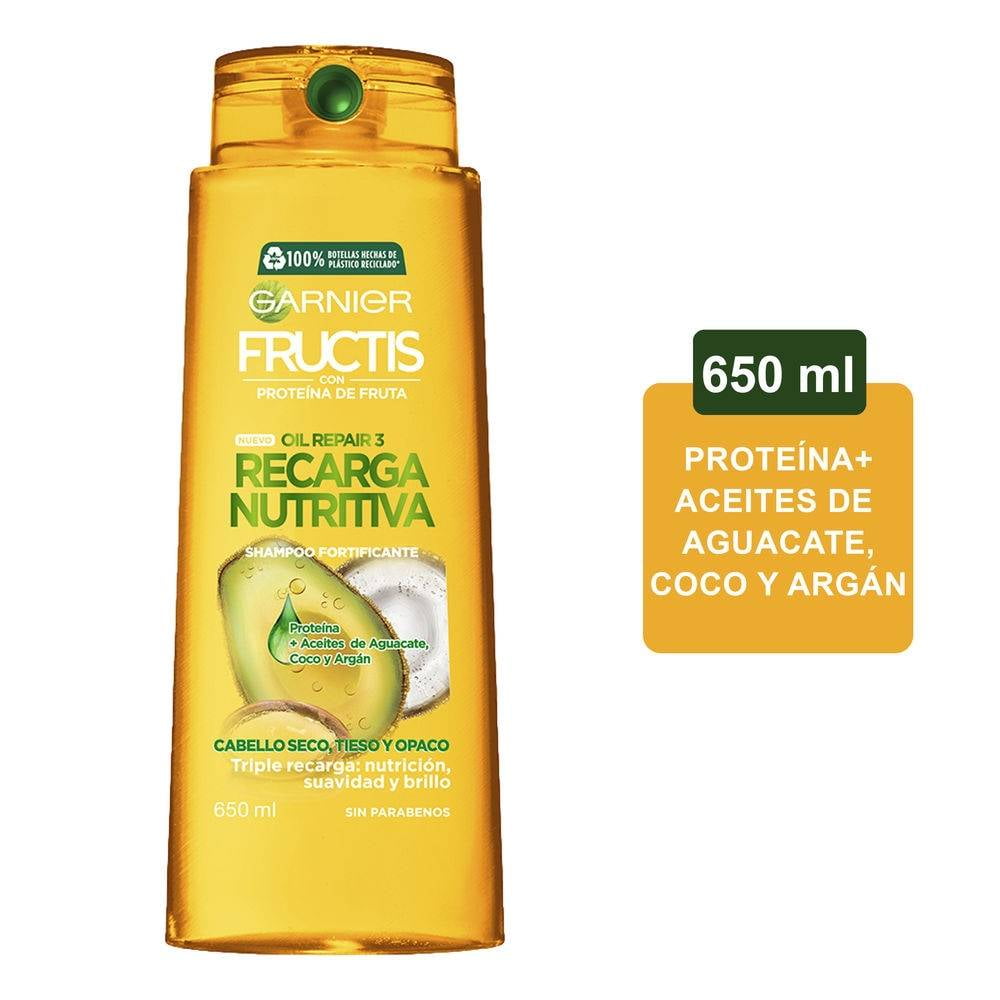 Shampoo Garnier Fructis oil repair 3 recarga nutritiva 650 ml Walmart