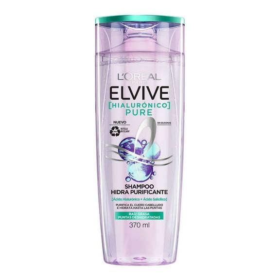 Shampoo L'Oréal Elvive hialurónico pure 370 ml