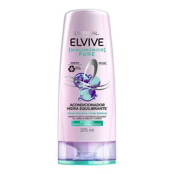 Acondicionador L'Oréal Elvive hialurónico pure 370 ml