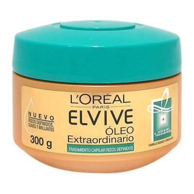 Tratamiento capilar L'Oréal Elvive óleo extraordinario rizos 300 g | Walmart