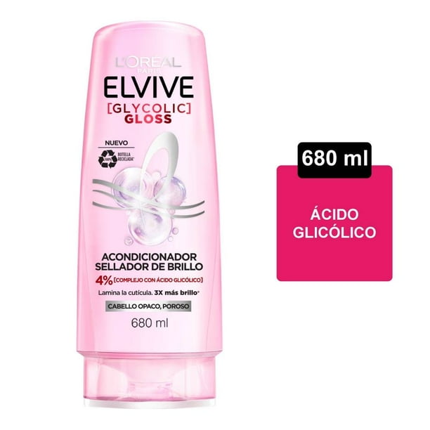 Acondicionador L'Oréal Paris sellador de brillo cabello opaco 680 ml