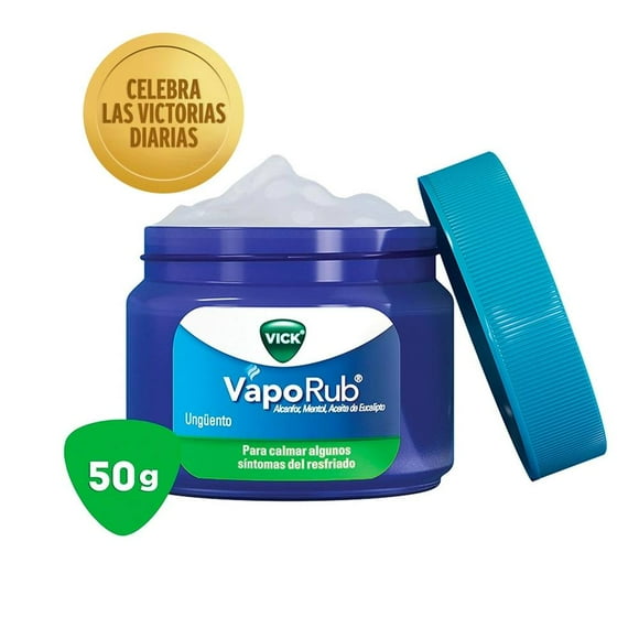 Ungüento Vick VapoRub para calmar algunos síntomas del resfriado 50 g