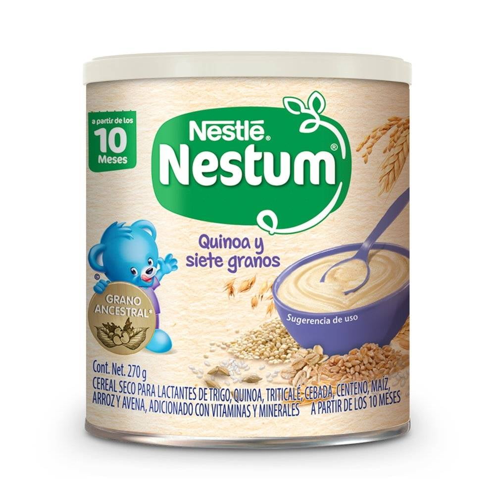 Cereal Nestum etapa 3 con 8 cereales en lata 270 g
