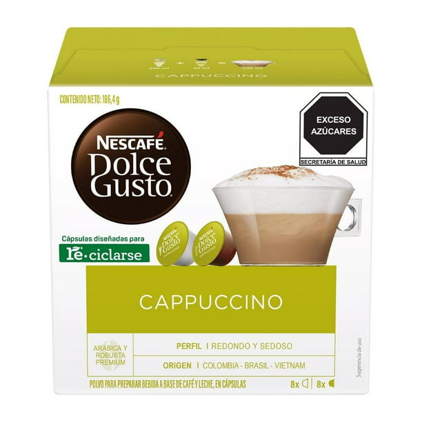 Cápsulas de café Nescafé Dolce Gusto cappuccino 16 pzas
