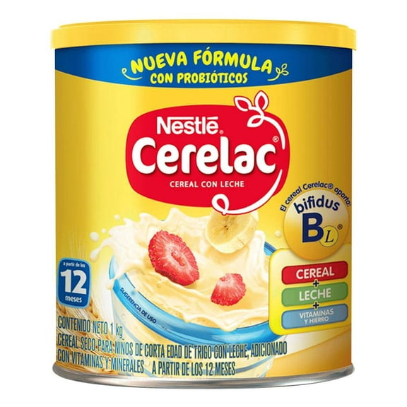 Cereal Nestlé Cerelac con leche a partir de los 12 meses 1 kg