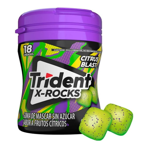 Chicle Trident X - Rocks citrus blast 37.5 g