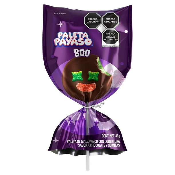 Paleta de malvavisco Ricolino Paleta Payaso boo 45 g