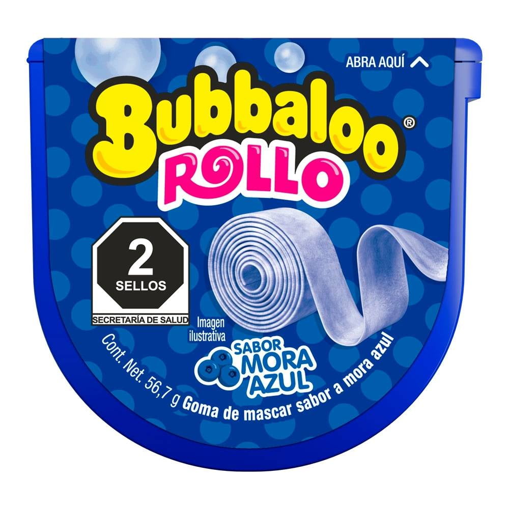 Goma De Mascar Bubbaloo Rollo Mora Azul G Walmart