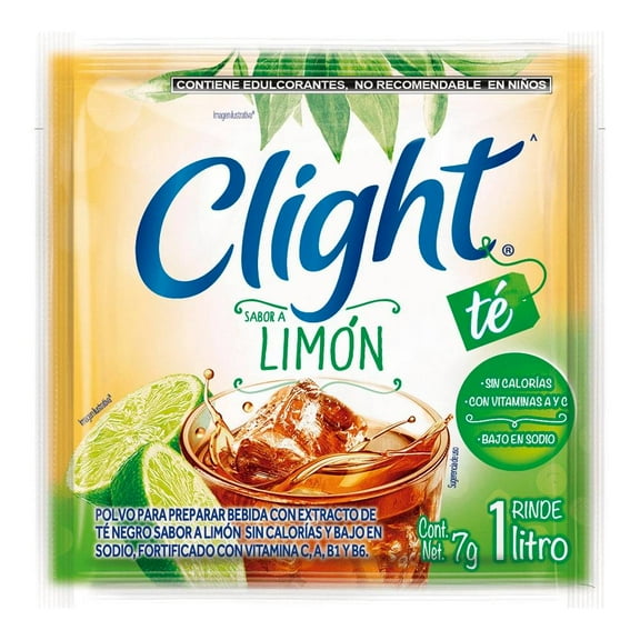 Polvo para preparar bebida Clight té sabor a limón 7 g