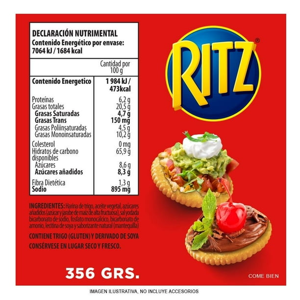Galletas saladas Ritz 4 rollos de 89 g c/u