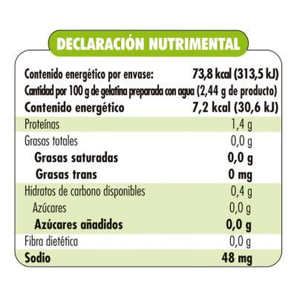 Gelatina Cero Azúcar bajo en sodio - Jell 0 - 25g