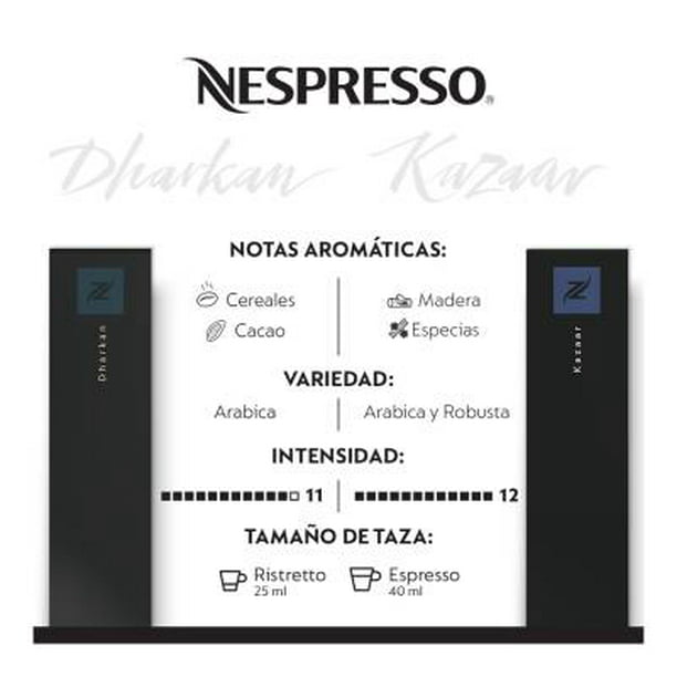 Cápsulas de café Nespresso Intenso 40 pzas
