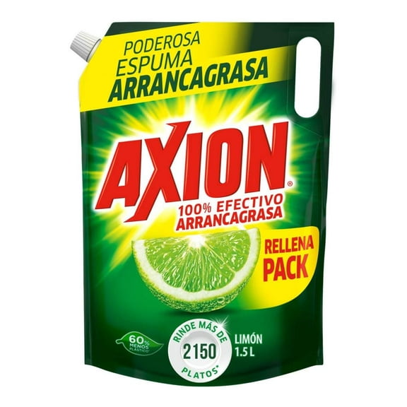 Lavatrastes líquido Axion limón 1.5 l