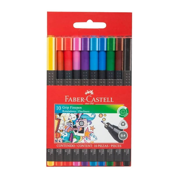 FABER-CASTELL Marcadores Rotuladores Fineliner 30 Colores Faber Castell