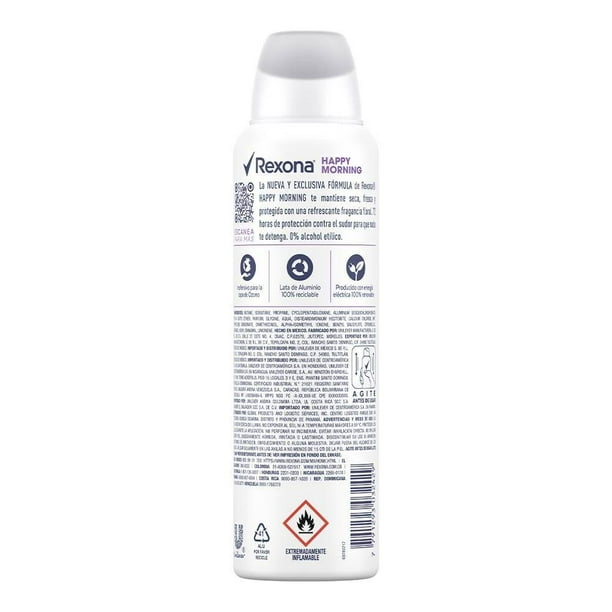 Antitranspirante en Aerosol Rexona Mujer Happy Morning 150ml