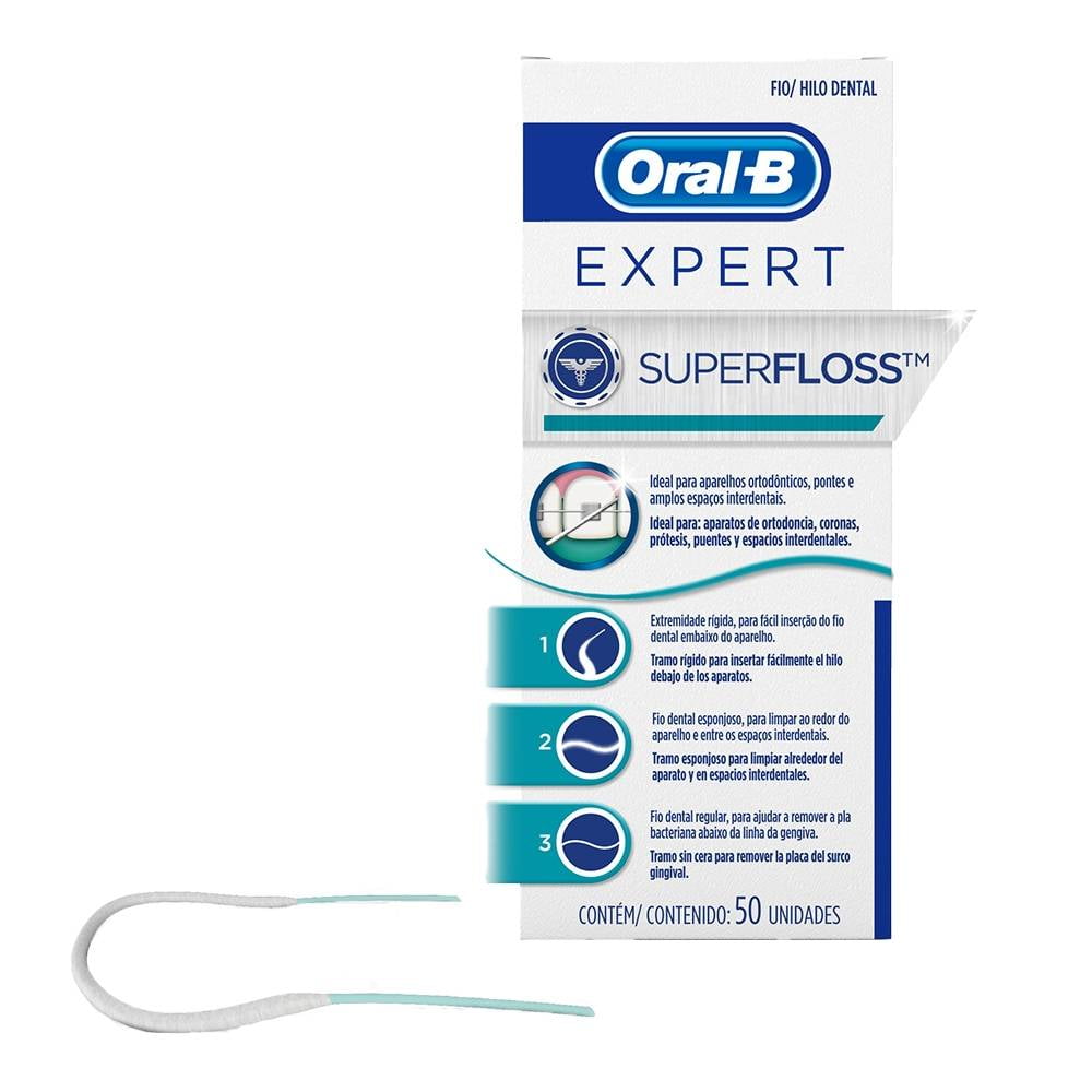 Hilo dental Oral-B Expert SuperFloss 50 pzas