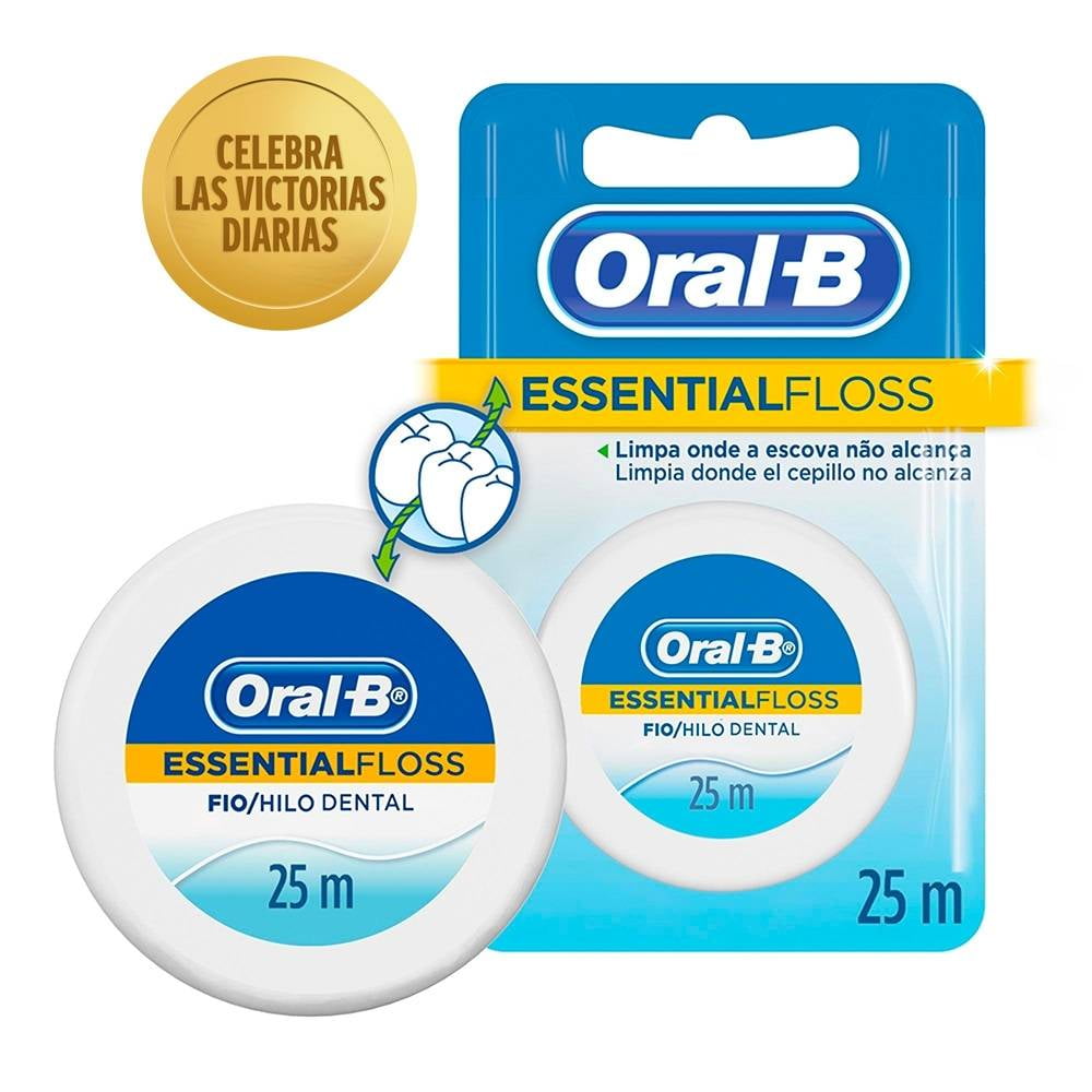 Hilo Dental Oral B 4 pzas de 50 m c/u a precio de socio