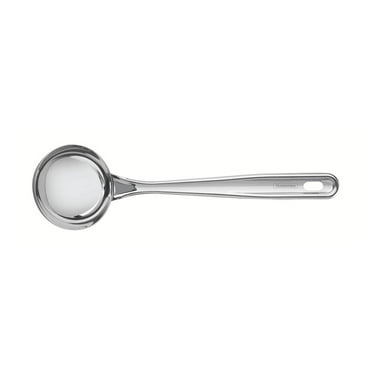 Juego de 3 cucharas de servir de acero inoxidable con cuchara ranurada,  cuchara de servir y cuchara perforada, cucharón de sopa, utensilios de  cocina