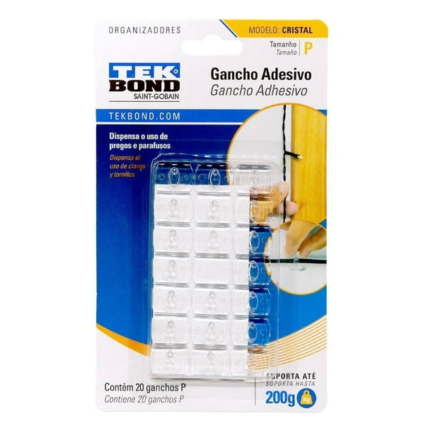 Gancho Tekbond Saint-Gobain Adhesivo 20 Piezas