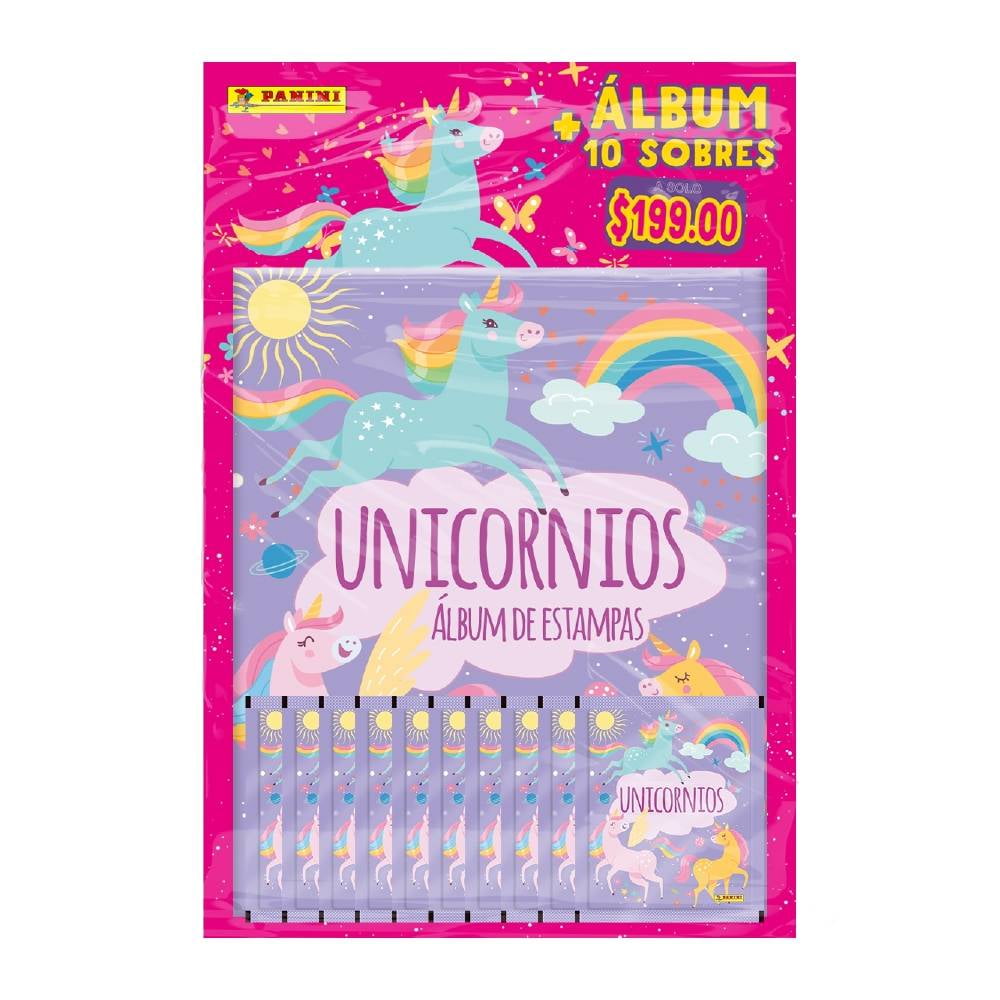 Álbum para pegatinas, Unicornio, Rosa, 108 secciones