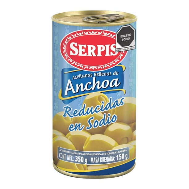 Serpis Aceitunas Rellenas de Anchoa, 350 g