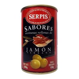 aceitunas rellenas anchoas, 130g - El Jamón