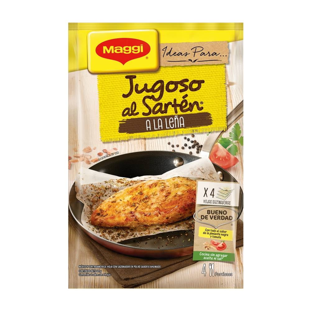 Hojas sazonadoras Maggi Jugoso al Sartén a la leña 1 sobre