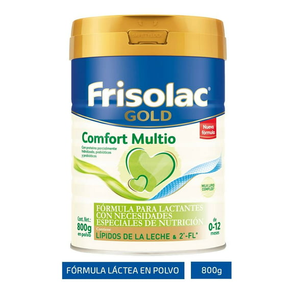 fórmula para lactantes frisolac gold comfort multio 0 a 12 meses 800 g