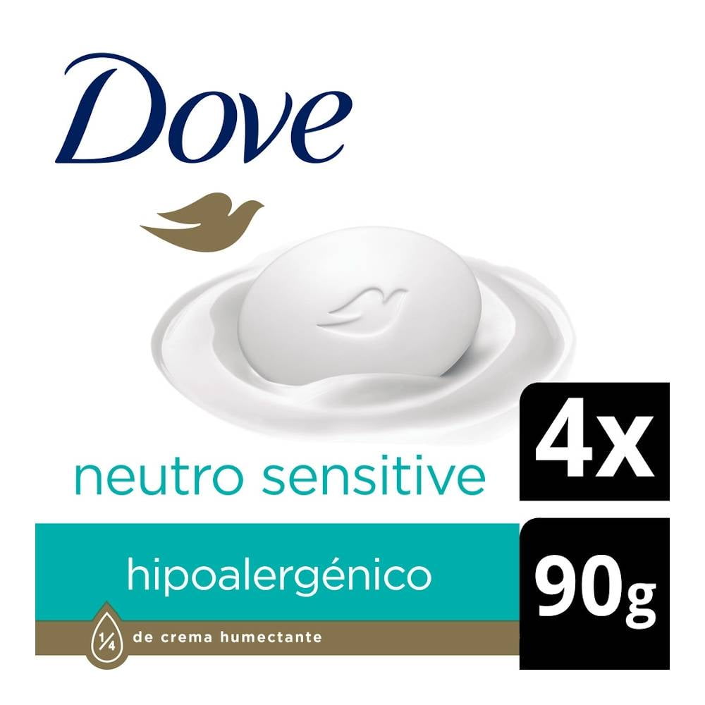 Jabón de tocador Dove neutro sensitive 4 barras