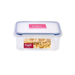 Contenedor de Vidrio para Alimentos Popit! Hermético Rectangular 880 ml