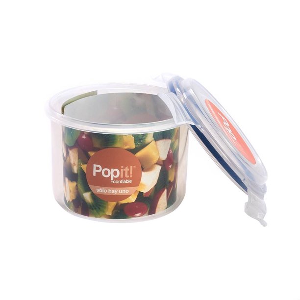 Contenedor de Vidrio para Alimentos Popit! Hermético Rectangular 880 ml