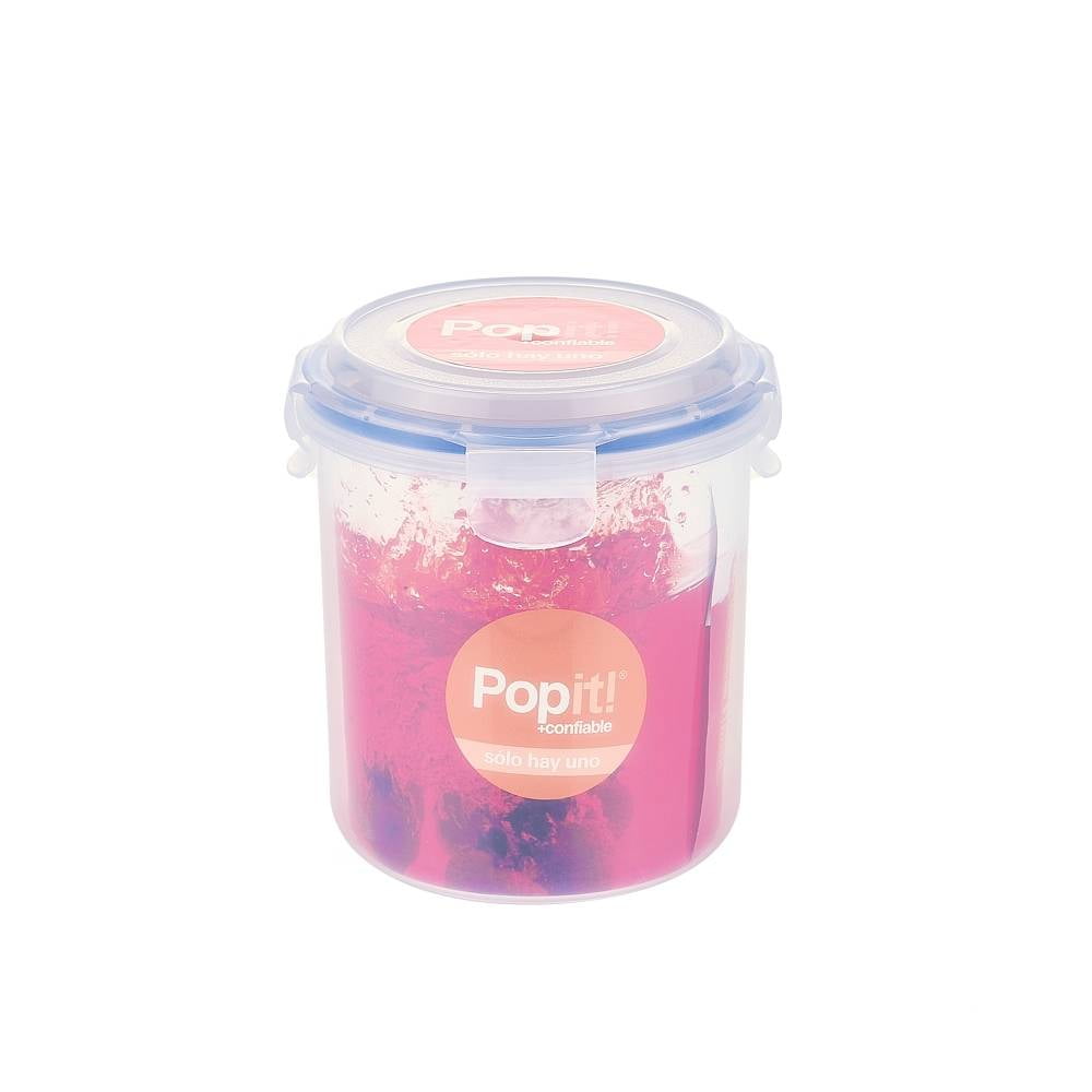 Contenedor de Vidrio para Alimentos Popit! Hermético Rectangular 880 ml