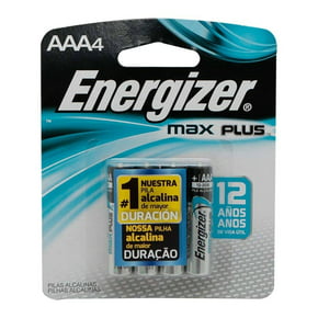 Pilas alcalinas Energizer max plus AAA4 4 pzas