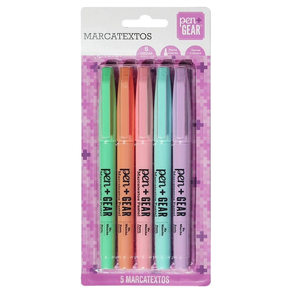 Marcatextos Pen & Gear Multicolores 5 pzas | Walmart