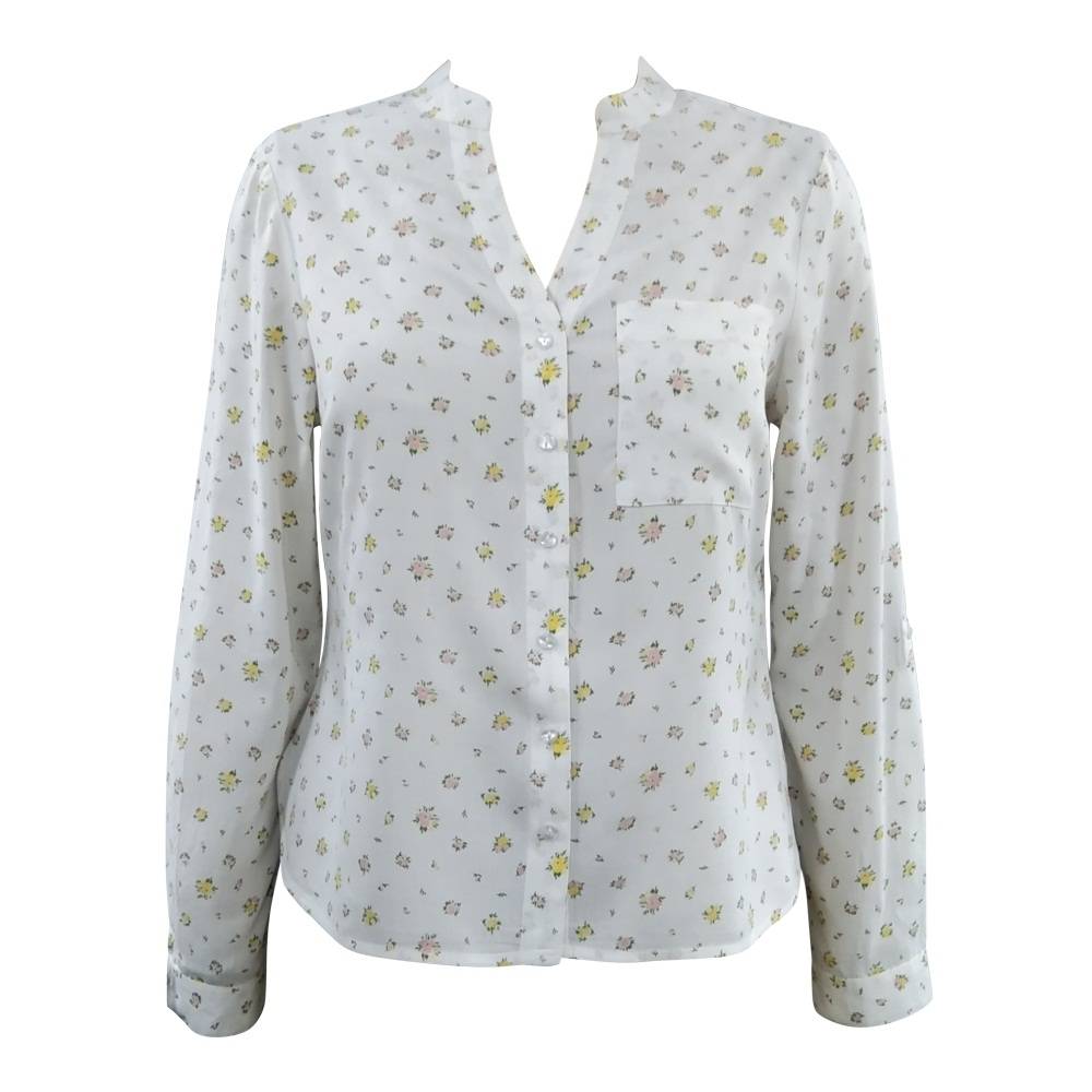 Blusa manga larga estampado floral multico mujer