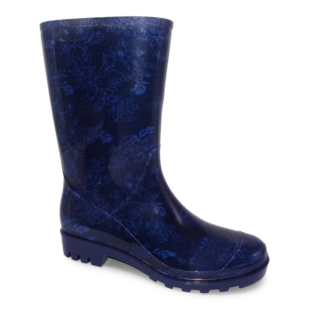 Botas para Lluvia George Talla 26 Estampado Flores Azul Walmart