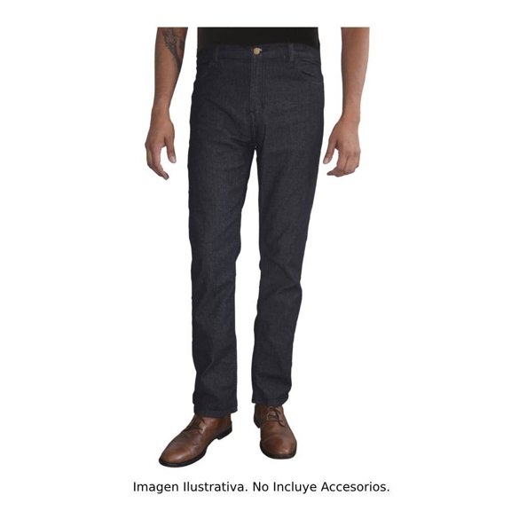 Jeans Simply Basic para Hombre, Corte Skinny Fit Negro Talla 34