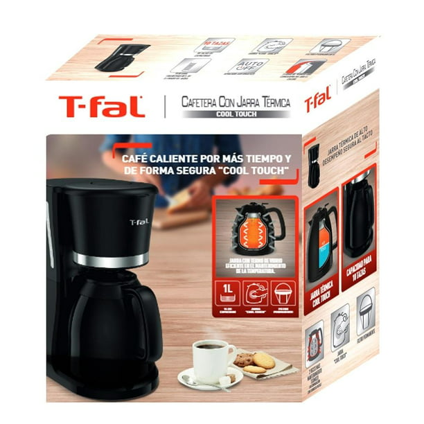 Cafetera T-Fal Heliora 12 Tazas Negro