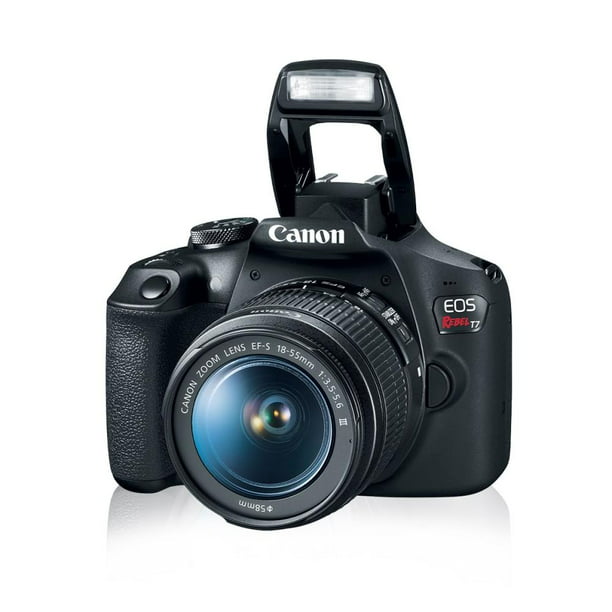 Cámara Fotográfica Canon EOS Rebel T7 más Lente EF-S18-55mm