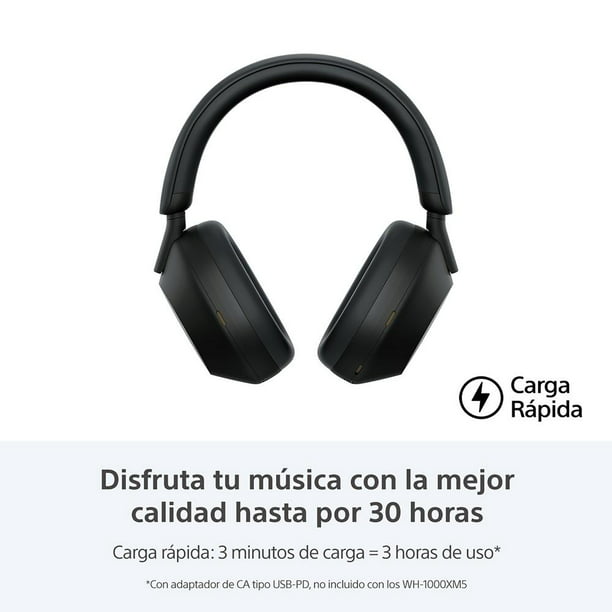 Audífonos Inalámbricos con Noise Cancelling Sony WH1000XM5 Negro
