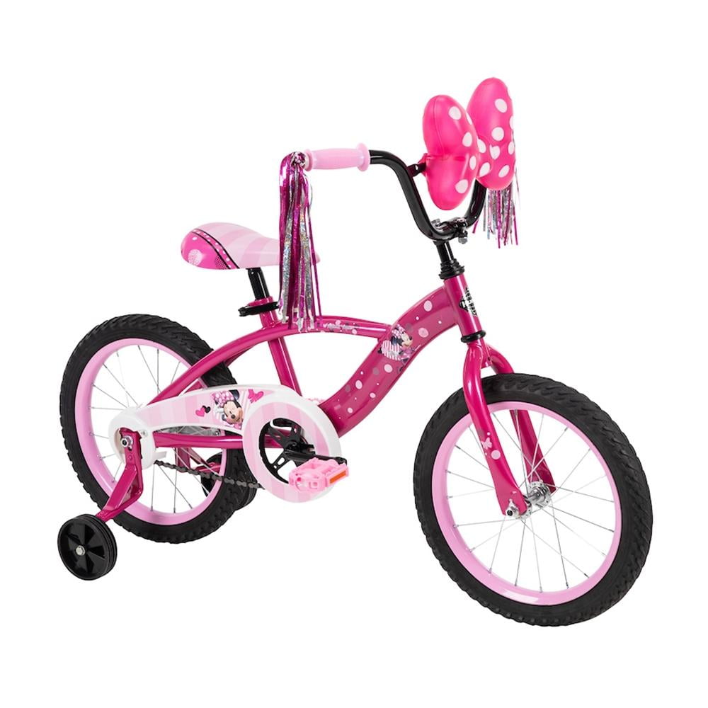 Huffy Bicicleta para niños Disney Minnie 16 pulgadas Pink con ruedines 