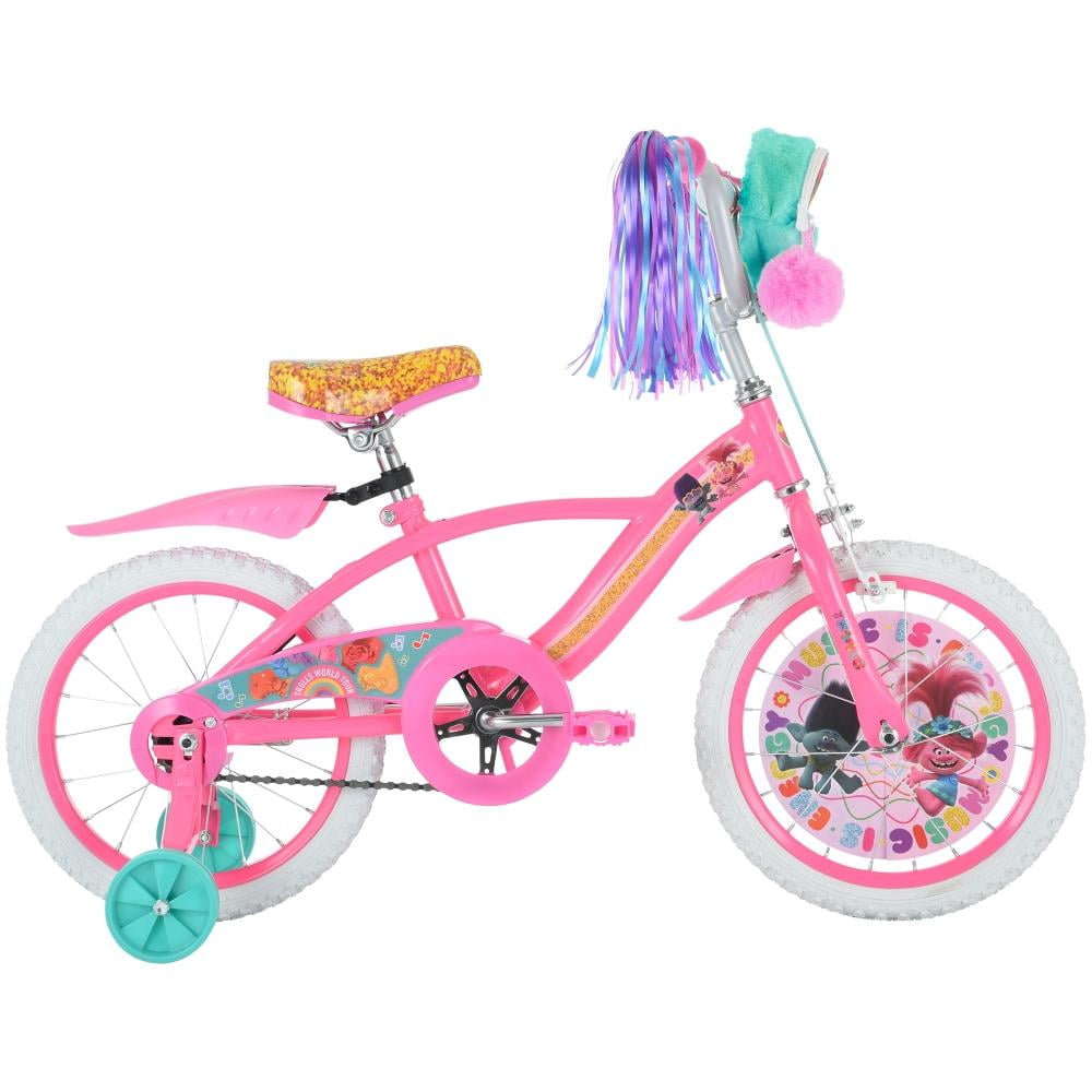 Bicicletas Trolls para niñas, 16 pulgadas, color violeta claro y oscuro