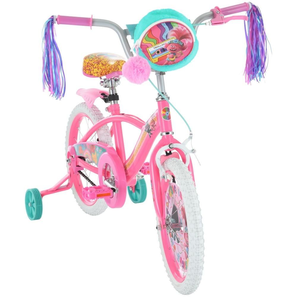 Bicicletas Trolls para niñas, 16 pulgadas, color violeta claro y oscuro