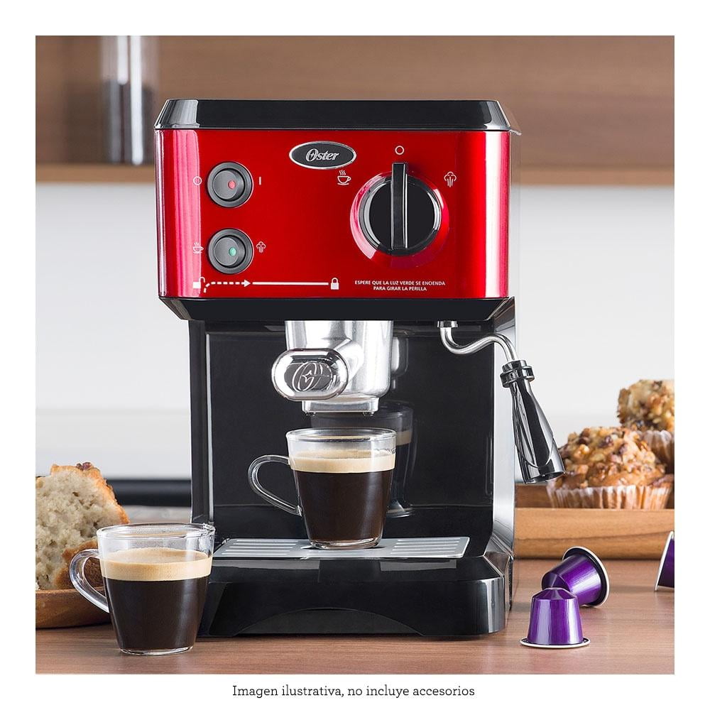 Robusto subterraneo acero Cafetera Oster para Espresso y Cappuccino Roja | Walmart en línea