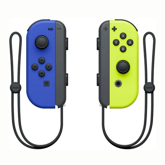 controles inalámbricos nintendo switch joycon azul y amarillo