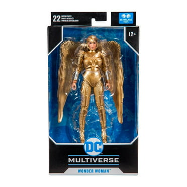 Figura DC Wonderwoman Gold McFarlane Toys Bandai 7 Pulgadas